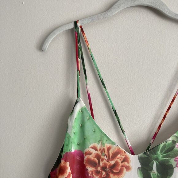SHOW ME YOUR MUMU Criss Cross Applesauce Cactus Bloom Mini Dress Size Medium - Picture 5 of 11